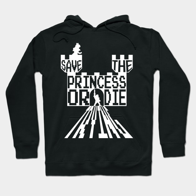 Save The Princess Hoodie by retrogameraddict